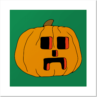 Pumpkin Creeper Posters and Art